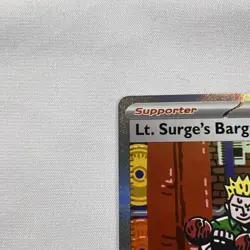 Pokemon TCG Lt. Surge's Bargain 185/132 SIR ME01: Mega Evolution Near Mint - Image 3