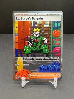 Lt. Surge's Bargain SIR - ME01: Mega Evolution #185/132 MEG Pokemon TCG - Image 1