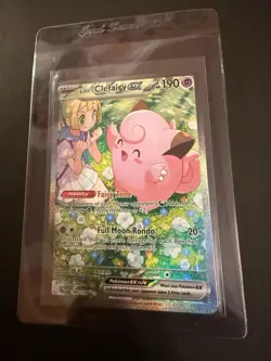 Pokemon TCG Lillie's Clefairy EX Journey Together SIR Card 184/159 NM Condition - Image 1