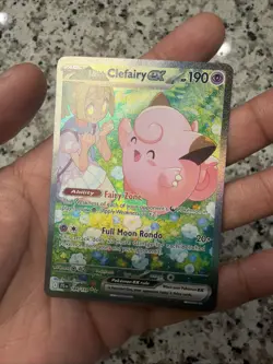 Pokemon TCG Lillie's Clefairy EX Journey Together Sir Card 184/159 NM Condition - Image 2