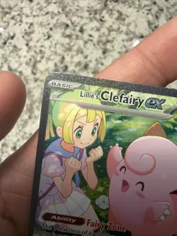 Pokemon TCG Lillie's Clefairy EX Journey Together Sir Card 184/159 NM Condition - Image 3