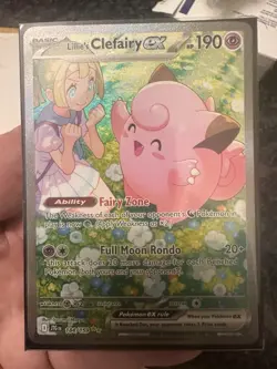Pokemon TCG Lillie's Clefairy EX Journey Together Sir Card 184/159 NM Condition - Image 4