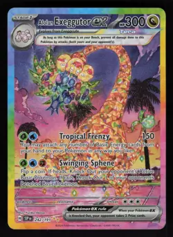Alolan Exeggutor ex 242/191 SV08: Surging Sparks SIR Pokemon TCG Card NM - Image 1