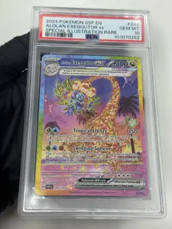 Alolan Exeggutor ex 242/191 SIR Pokemon Card English PSA 10 Surging Sparks TCG - Image 1