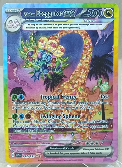 Alolan Exeggutor Ex 242/191 SIR Sv08: Surging Sparks Pokemon TCG Near MInt - Image 1