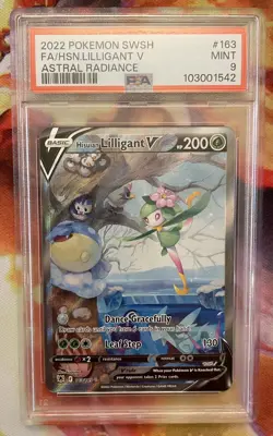 PSA 9 Hisuian Lilligant V 163/189 PSA 9 SWSH Astral Radiance 163 Alt Art Pokemon - Image 1