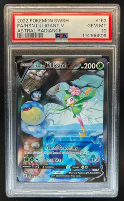 2022 Pokemon SWSH Astral Radiance Hisuian Lilligant V Full Art #163/189 PSA 10 - Image 1
