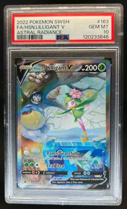 2022 Pokemon SWSH Astral Radiance Hisuian Lilligant V #163/189 PSA 10 - Image 1