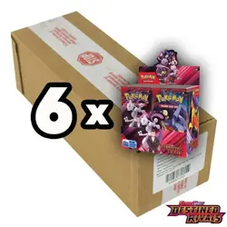 Pokemon Destined Rivals Sealed Booster Box Case x6 - Image 1