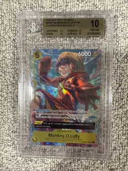 BGS 10 2025 ONE PIECE PROMOS ILLUSTRATION BOX VOL.3 OP07-109 MONKEY.D.LUFFY SR - Image 1