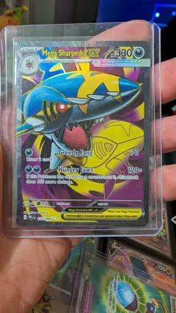 Pokemon Card Mega Sharpedo EX 113/094 Phantasmal Flames Full Art Near Mint - Image 1
