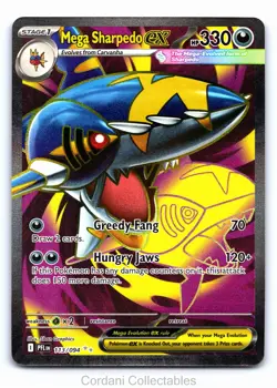 Mega Sharpedo EX 113/094 - Phantasmal Flames - Pokemon Card - Near Mint - Image 1