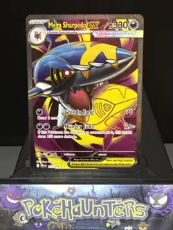 Pokemon Card Mega Sharpedo EX 113/094 Phantasmal Flames Full Art Near Mint - Image 1