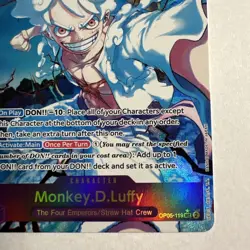 MONKEY D LUFFY - One Piece TCG OP05-119 - ALT ART Sec - Premium Booster PRB01 - Image 5