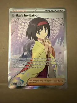 Erika's Invitation NM Full Art Scarlet & Violet 151 196/165 Pokemon TCG Holo - Image 1