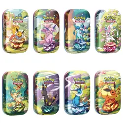 Pokemon TCG Scarlet & Violet Prismatic Evolutions Mini Tin Random Art - SEALED - Image 2