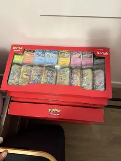 Pokemon TCG Scarlet & Violet Prismatic Evolutions 8 Mini Tins Sealed Costco - Image 2