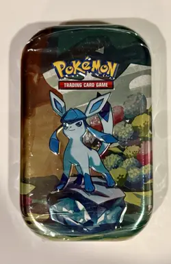 Pokemon Scarlet & Violet Prismatic Evolutions Mini Tin Glaceon SEALED - Image 1