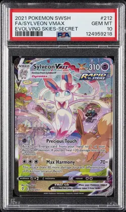 2021 POKEMON SWORD & SHIELD EVOLVING SKIES SECRET FULL ART/SYLVEON VMAX PSA 10 - Image 1