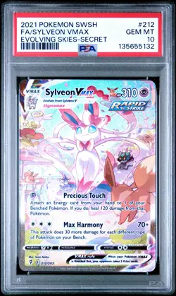 2021 POKEMON SWORD & SHIELD EVOLVING SKIES SECRET FULL ART/SYLVEON VMAX PSA 10 - Image 1