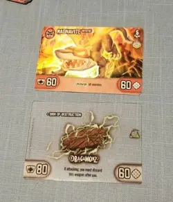 Rare Dragamonz Cards Lot Of 129 Dragon Card Game Mystic Magnavite, 1 Translucent - Image 2