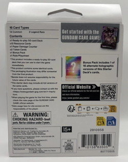 Gundam Card Game Starter Deck ST05 Iron Bloom English Version Factory Sealed New - Image 3