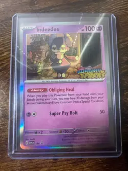 Indeedee 154 Scarlet & Violet Black Star Promos English 2024 holo Pokemon Card - Image 1