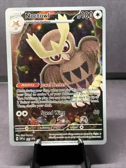 Pokemon TCG Noctowl Promo SV: Scarlet & Violet Promo Cards 141 Full Art Holo NM - Image 1