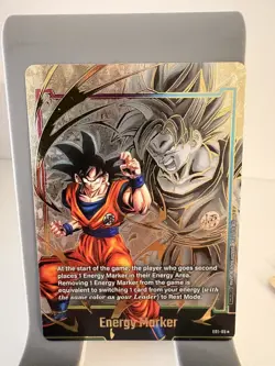 Goku Energy Marker Promo Prize Gold E01-05 Dragon Ball Fusion World Card English - Image 1