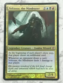 Nekusar The Mindrazer - MTG OVERSIZED Foil Magic The Gathering Card - LP - Image 1