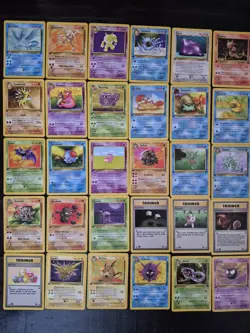 Pokemon 1999 1st Edition Fossil Near Complete Non Holo Set 16-62 HIGH GRADE NP - Image 2