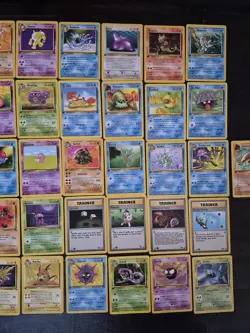 Pokemon 1999 1st Edition Fossil Near Complete Non Holo Set 16-62 HIGH GRADE NP - Image 3