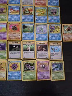 Pokemon 1999 1st Edition Fossil Near Complete Non Holo Set 16-62 HIGH GRADE NP - Image 5