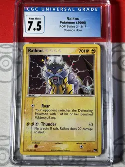 CGC 7.5 Raikou POP SERIES 2 RARE Holo | (3/17) | Pokemon TCG Promo | MINT - Image 1