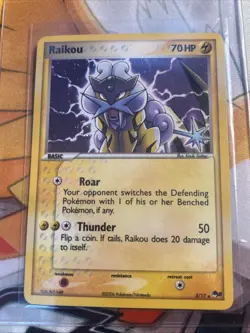 Pokemon Raikou 3/17 POP Series Holo 2006 Pokemon TCG Vintage Old School - Image 2