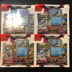 Pokemon Scarlet &Violet Base Set 3 Pack Blister Lot Of 3, And 1Paradox Rift 820650853289 - Image 1