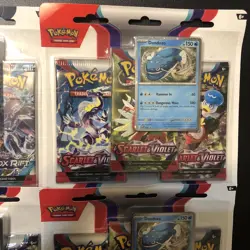 Pokemon Scarlet &Violet Base Set 3 Pack Blister Lot Of 3, And 1Paradox Rift 820650853289 - Image 3