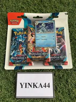 Pokemon TCG: Paradox Rift 3 Pack Blister - Scarlet & Violet - Brand New & Sealed - Image 1