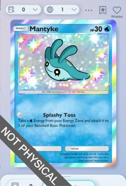 Pokemon TCG Pocket - Mantyke Shiny 1⭐, Fantastical Parade, English - Image 1