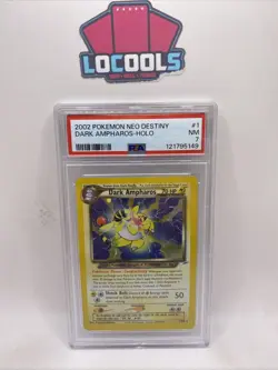 2002 Pokemon Holo Dark Ampharos Neo Destiny 1/105 PSA 7 Near Mint - Image 1