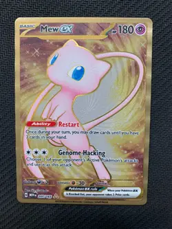 Mew ex 205/165 Metal Pokemon Card - Scarlet & Violet 151 set - LP - Image 1