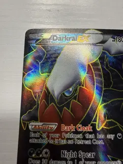 Darkrai EX 107/108 Black & White Dark Explorers Full Art UR Pokemon Card NM - Image 3