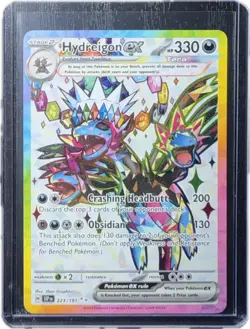 Hydreigon ex 223/191 Ultra Rare Full Art Holo Pokemon Surging Sparks Near Mint - Image 1