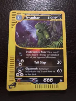 Pokemon Tyranitar 2002 Expedition Base Set 40/147 Reverse Holo E Series - Image 1