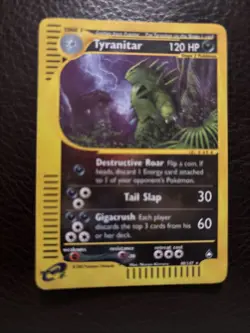 Pokemon Tyranitar 2002 Expedition Base Set 40/147 Reverse Holo E Series - Image 3