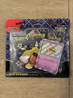 POKEMON Paldean Fates Cards & Tech Sticker Collection Greavard SEALED - Image 1