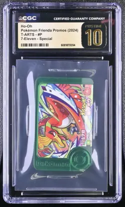 Ho-Oh Pokemon Frienda Promos (2024) T-ARTS #P - 7-Eleven Special CGC Pristine 10 - Image 1
