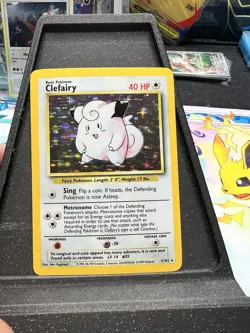 Clefairy 005/102 Base Set Holo Pokemon TCG - Image 1