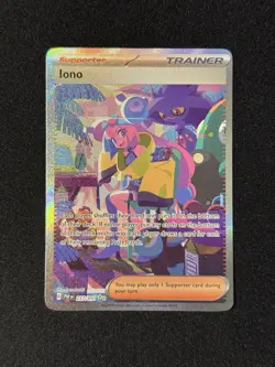 Pokemon TCG Iono 237/091 Paldean Fates Special Illustration Rare SIR NM - Image 1