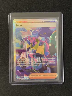Pokemon TCG Iono 237/091 Paldean Fates Special Illustration Rare SIR NM - Image 3